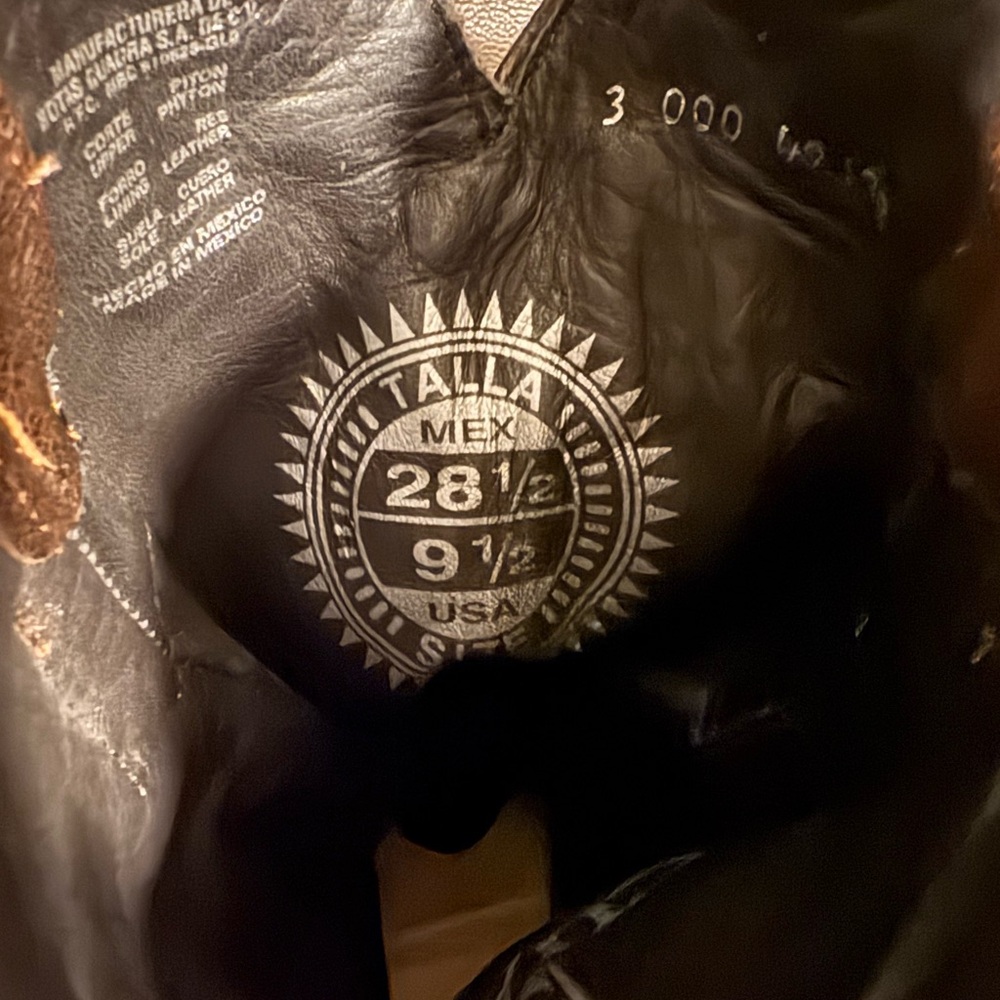 Python Leather Western Boots - image 5